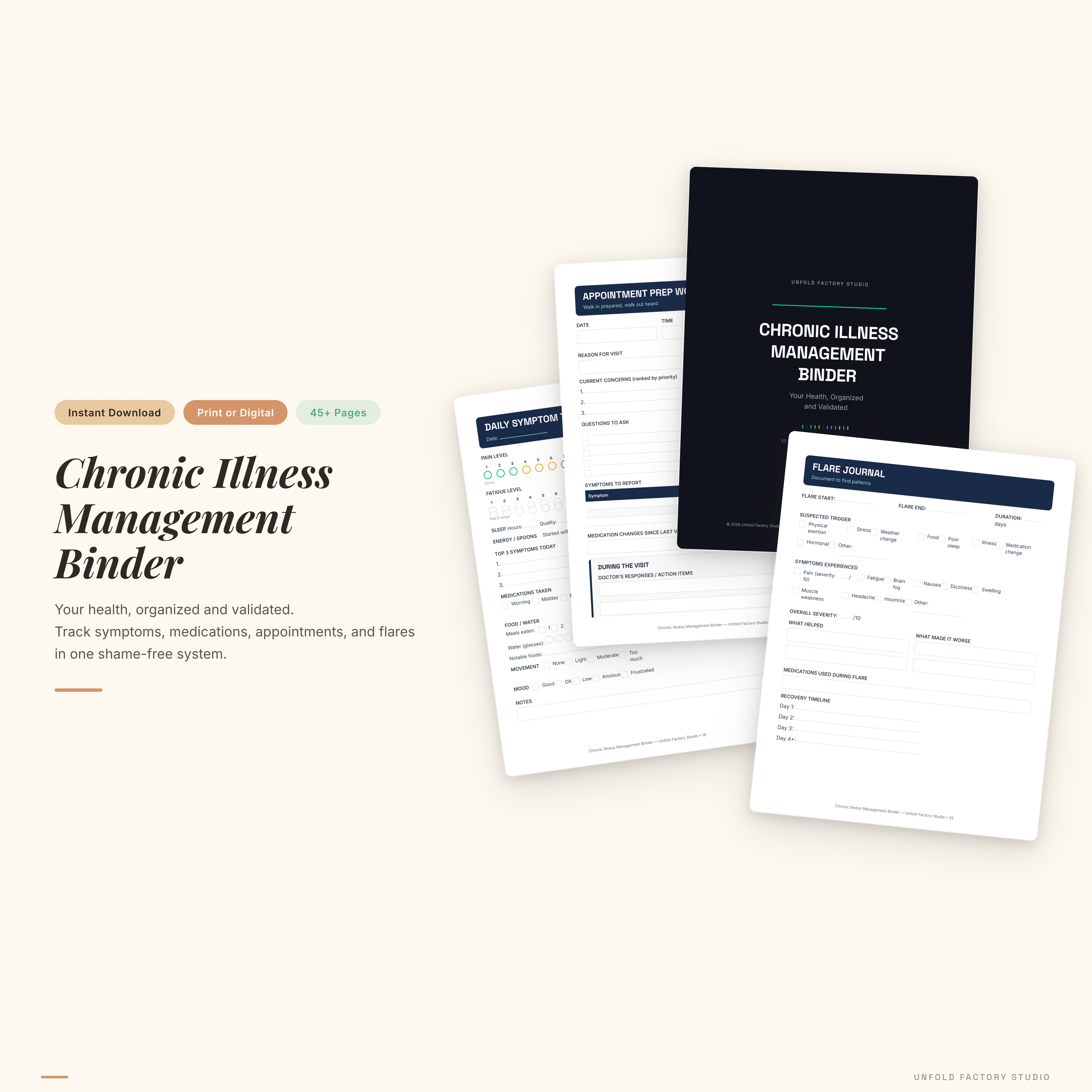 Chronic Illness Management Binder