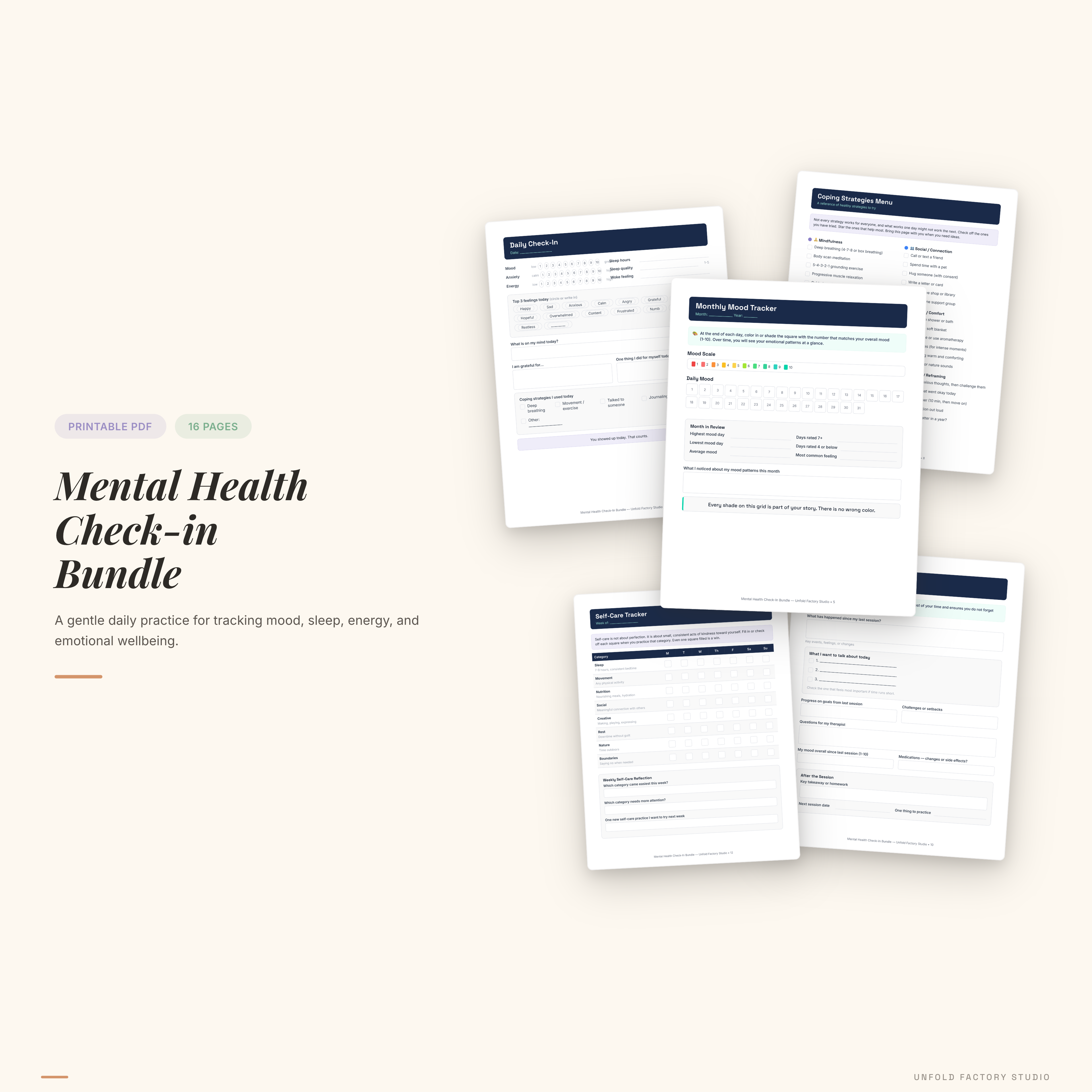Mental Health Check-in Bundle