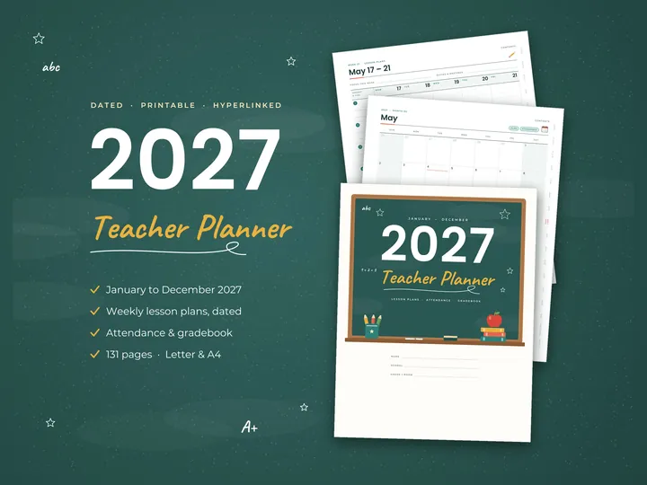 2027 Teacher Planner