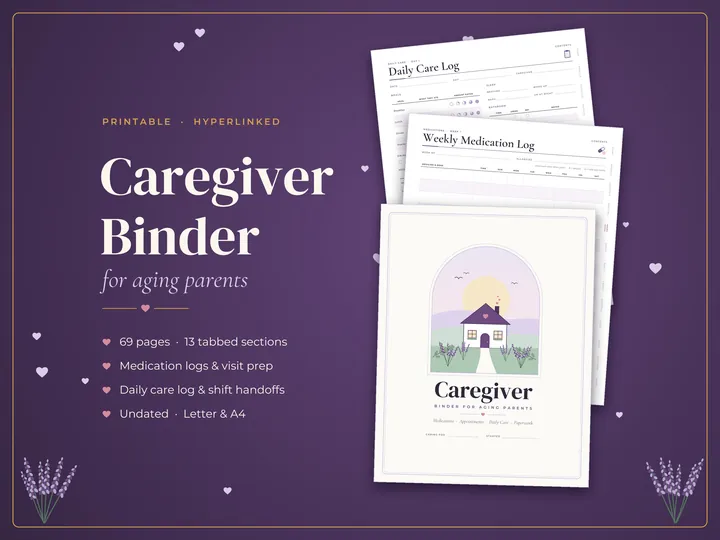 Caregiver Binder for Aging Parents