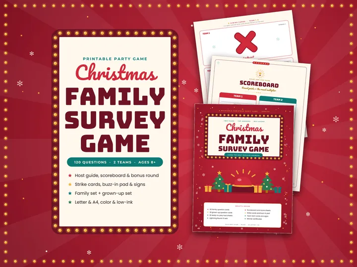 Christmas Family Survey Game