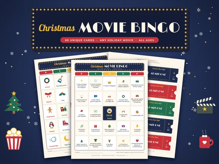 Christmas Movie Bingo