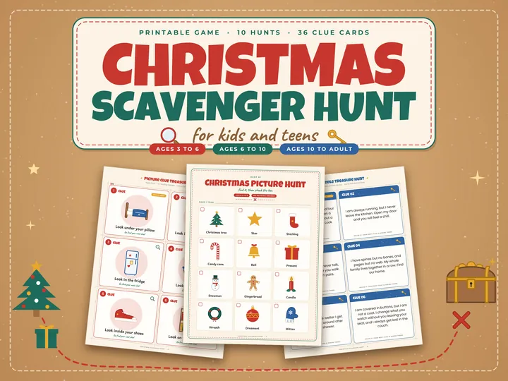 Christmas Scavenger Hunt for Kids and Teens