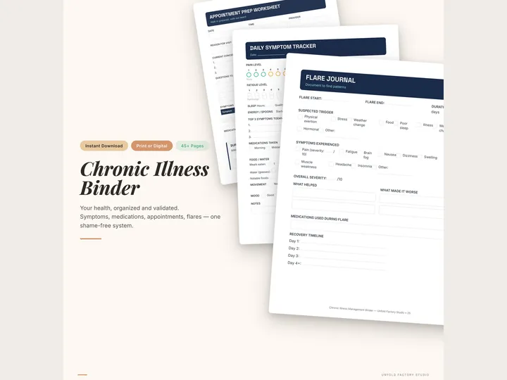 Chronic Illness Management Binder