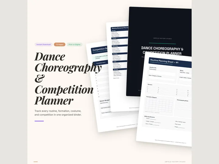 Dance Competition Planner