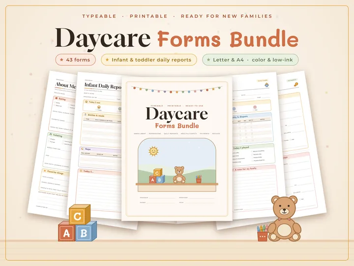 Daycare Forms Bundle