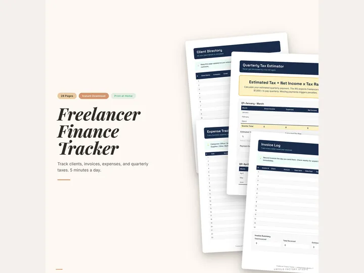 Freelancer Client & Finance Tracker