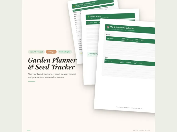 Garden Planner & Seed Tracker