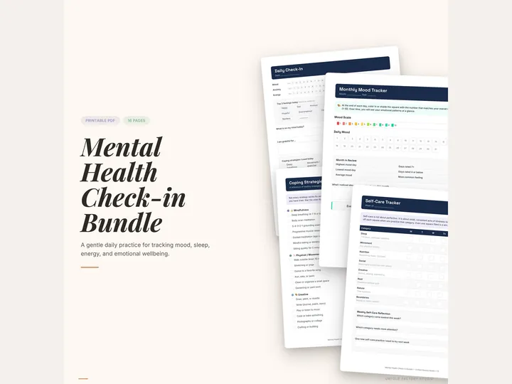 Mental Health Check-in Bundle