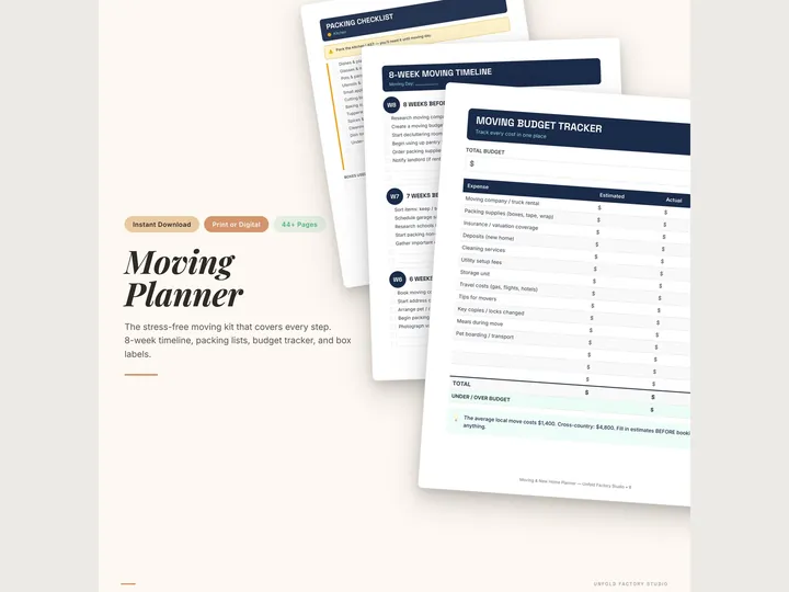 Moving & New Home Planner