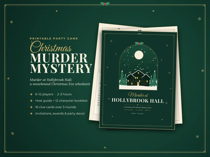 Murder at Hollybrook Hall: Christmas Murder Mystery