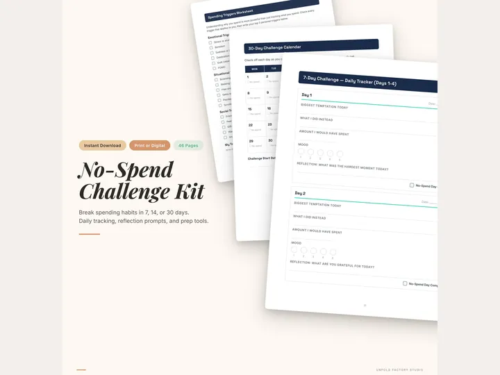 No-Spend Challenge Kit