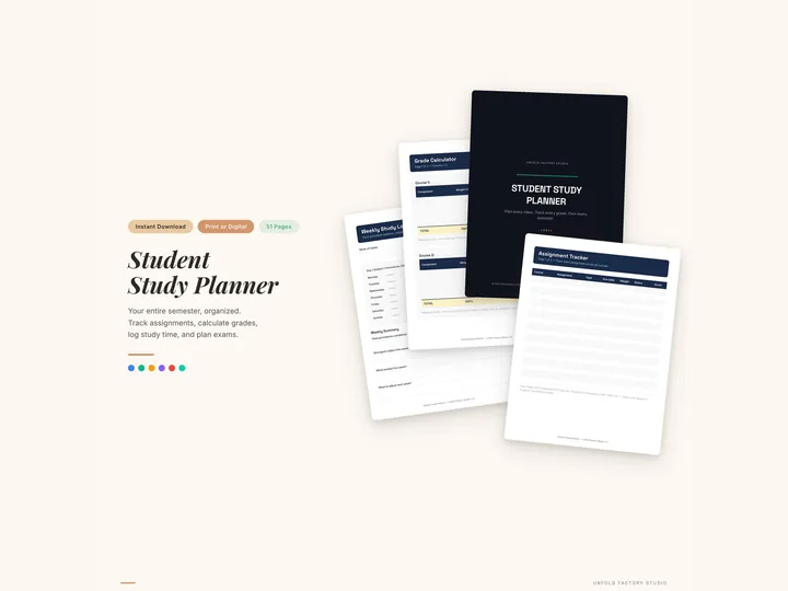 College Semester Planner