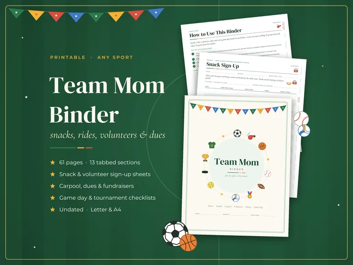 Team Mom Binder