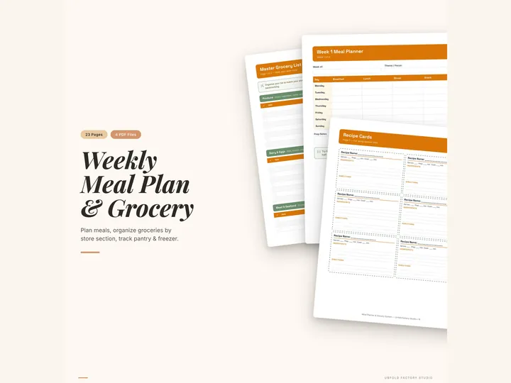 Weekly Meal Planner & Grocery System