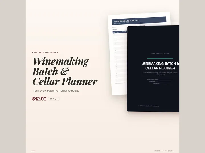 Winemaking Planner
